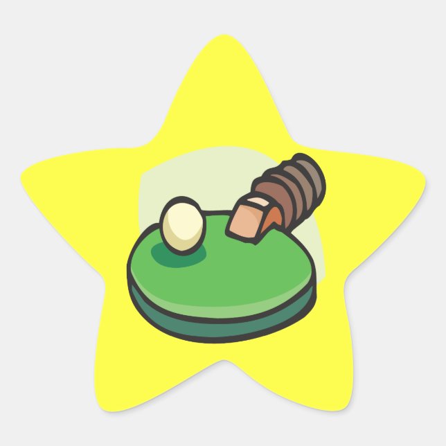 Sticker Étoile Tennis De Table (Devant)