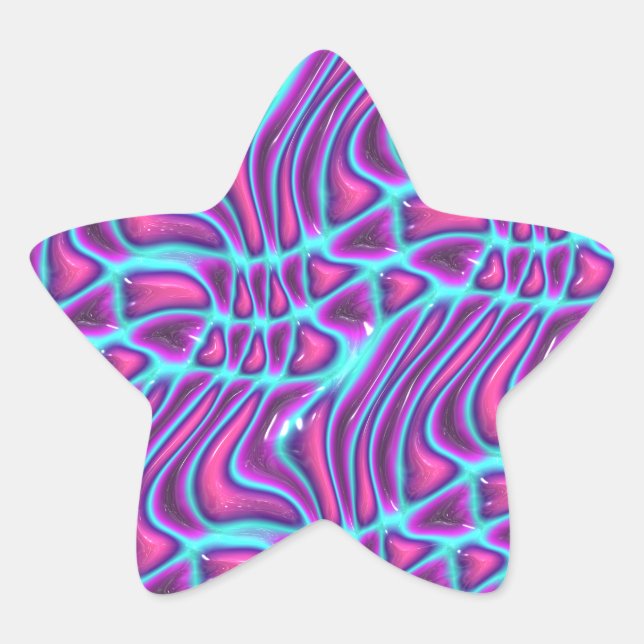 Sticker Étoile thermoplastique décoglam : (Devant)