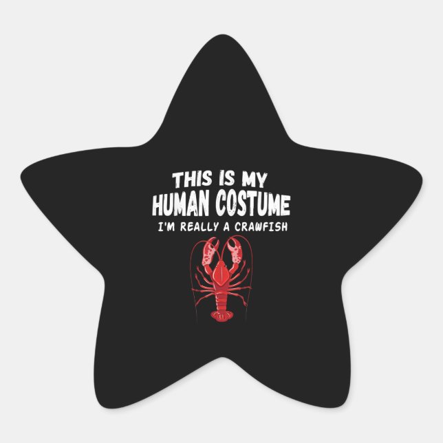 Sticker Étoile This Is My Human Costume 2020 (Devant)