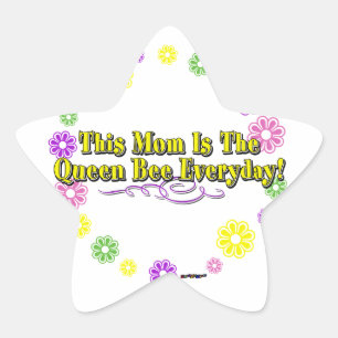 Sticker Étoile This Mama Is The Queen Bee Everyday Type FlowerRin