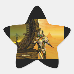 STICKER ÉTOILE TITAN DANS LE DÉSERT D'HYPERION