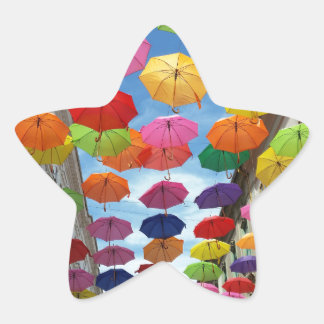 Sticker Étoile Toit de parapluies