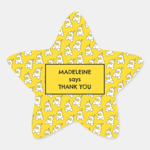 Sticker Étoile Train Anniversaire Sac Goody