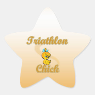 Sticker Étoile Triathlon Chick