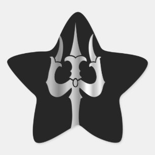 Sticker Étoile Trident de seigneur Shiva- Hinduism