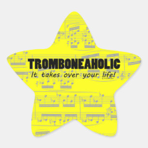 Sticker étoile Trombonéaholic