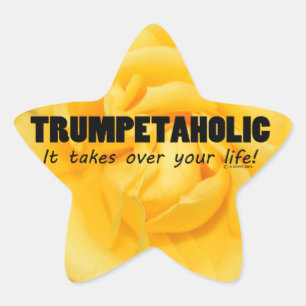 Sticker étoile Trumpetaholic