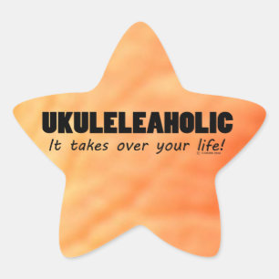 Sticker étoile Ukuleleaholic