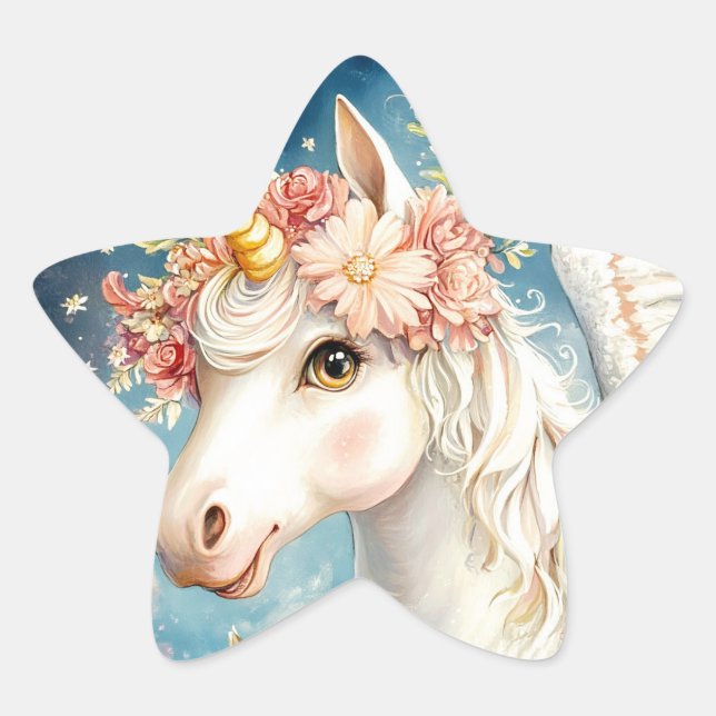 STICKER ÉTOILE UNICORN (Devant)