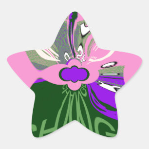 Sticker Étoile USA Millennial rose change vecteur Inspiration