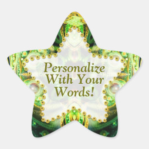 Sticker Étoile Verte de la nature