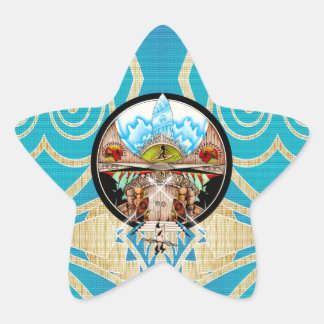 Sticker Étoile Village de Tiki