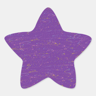 Sticker Étoile Violet coloré