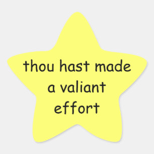 Sticker Étoile "Vous avez essayé" l'étoile
