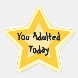 Sticker Étoile Vous d'Adulted récompenses sarcastiques d'étoile