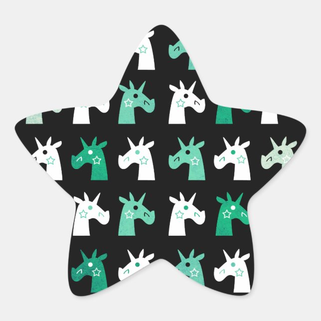 Sticker Étoile Vous êtes une licorne étoilée (Devant)