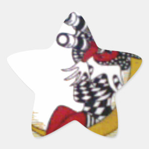 Sticker Étoile Vue cosmique : Elfe sur la lune aventure