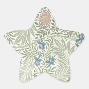 Sticker Étoile William Morris Larkspur Fond d'écran floral