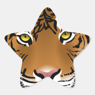 Sticker Étoile Yeux de Tigre