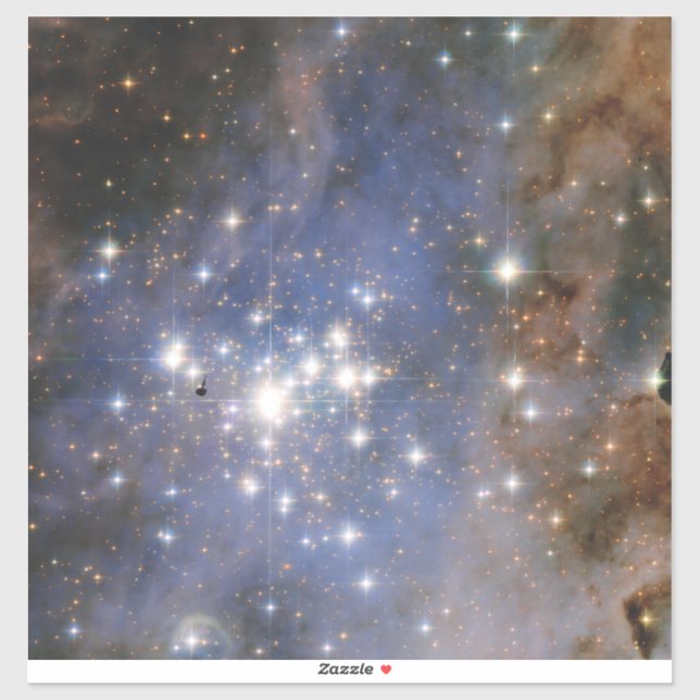 Sticker Étoiles de diamant en Carina Nebula Hubble Space (Feuille)