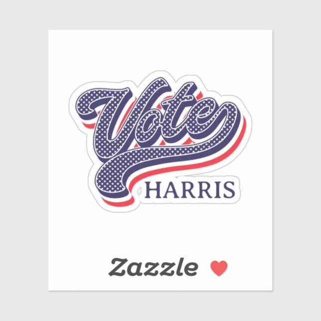 Sticker Étoiles et tripes électorales personnalisées (Feuille)