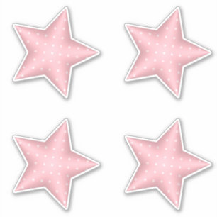 Sticker Étoiles Poffy Polka Dot Baby shower Rose