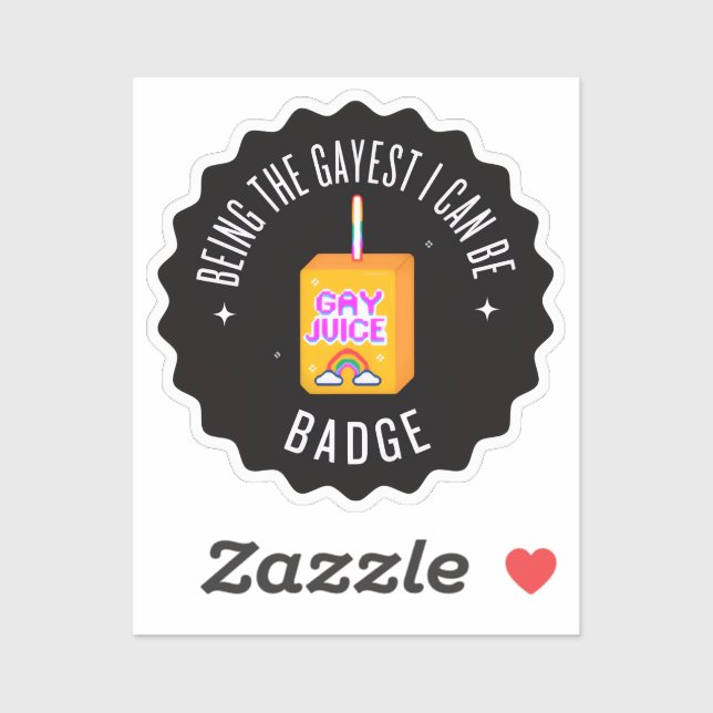 Sticker Être Gayest je peux être (Feuille)