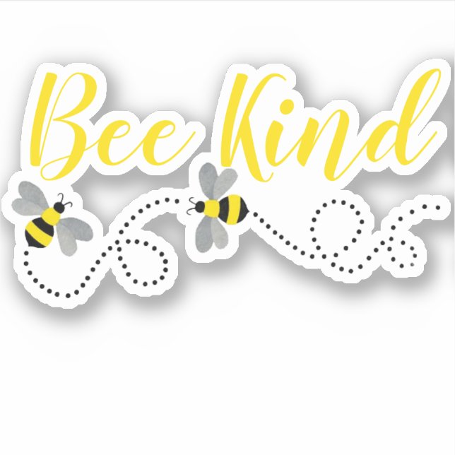 Sticker Être gentil | Bumble Bee Custom Vinyl (Devant)
