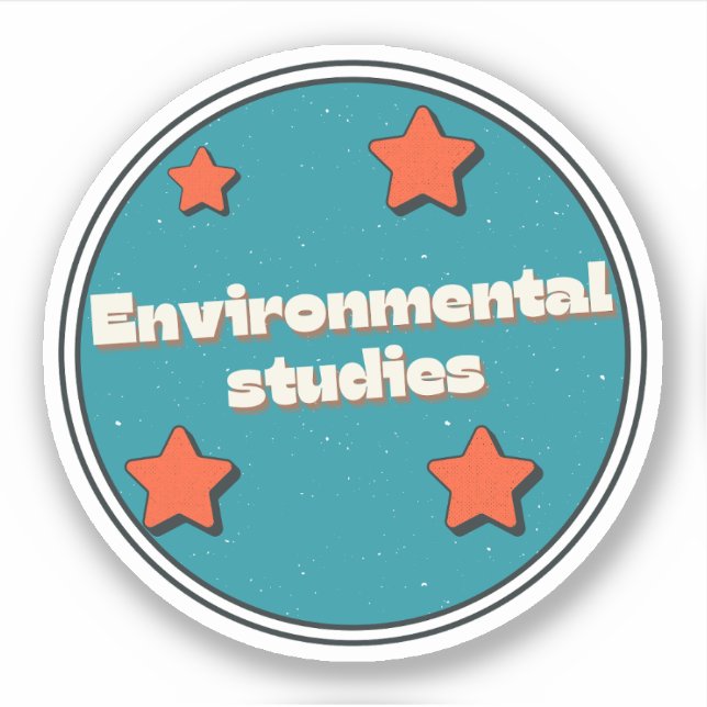 Sticker Études environnementales (Devant)