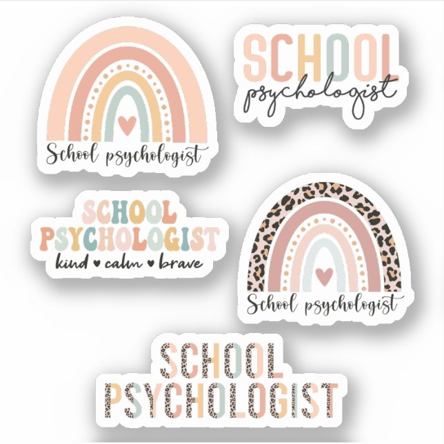 Sticker Étudiant en psychologie scolaire | Psychologue sco (Devant)
