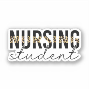 Sticker Étudiant en soins infirmiers - tirage Cheetah Futu
