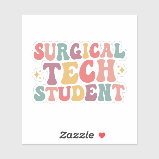 Sticker Étudiant en technologie chirurgicale  (Feuille)