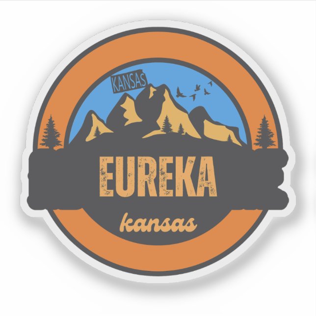 Sticker Eureka, Kansas (Devant)