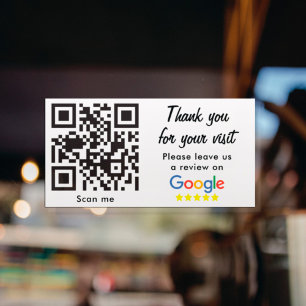 Sticker Évaluation d'entreprise avec Google Avis Code QR