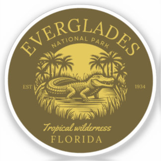 Sticker Everglades National Park Florida 