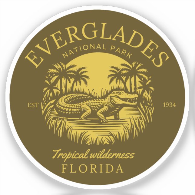 Sticker Everglades National Park Florida  (Recto)