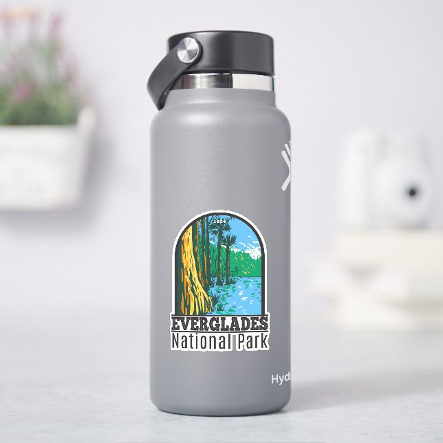 Sticker Everglades Parc National Floride Vintage (HydroFlask)