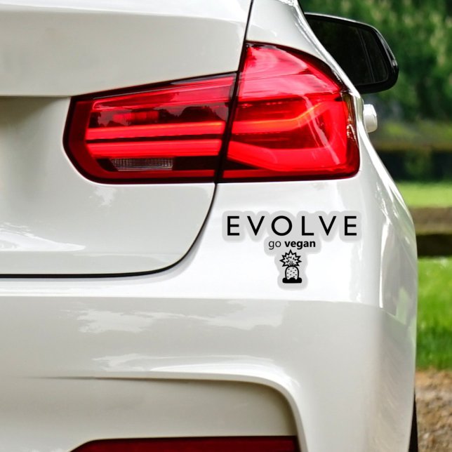 Sticker Évolution, Vegan, Activisme (Créateur téléchargé)