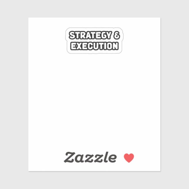 Sticker Exécution de la stratégie Objectif de réussite de  (Feuille)