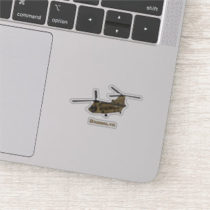 Sticker Exemple d'hélicoptère militaire Chinook