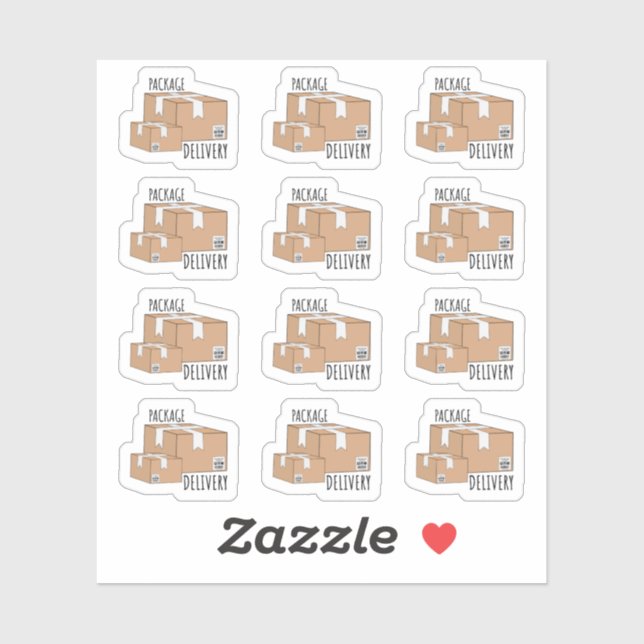 Sticker Expédition de colis de courrier Planificateur de r (Feuille)