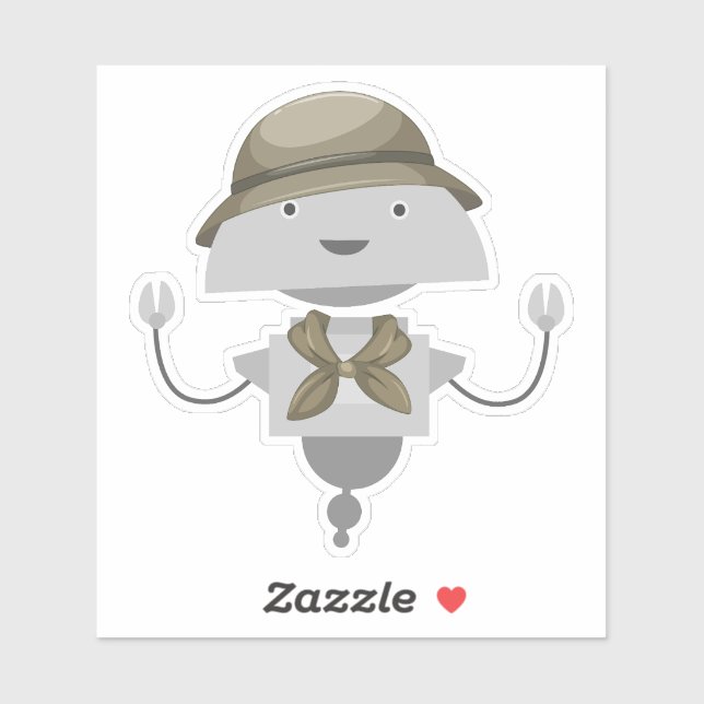 Sticker explorateur Mia (Feuille)