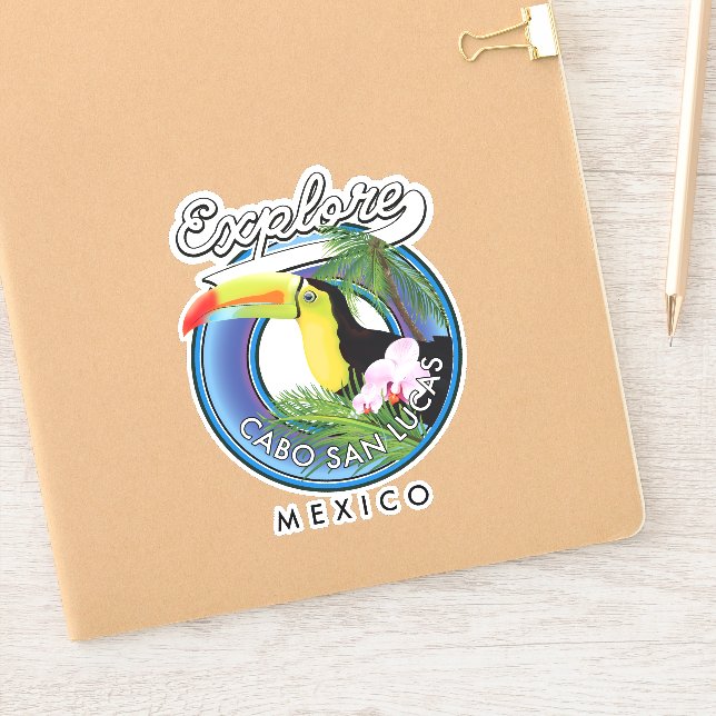 Sticker explorer cabo san lucas mexique voyage patch (Carnet)