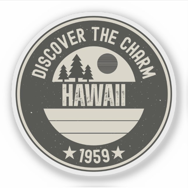 Sticker Explorer Hawaï - Conceptions pour chaque amoureux (Devant)