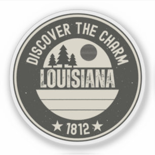 Sticker Explorez la Louisiane - Conceptions pour chaque am