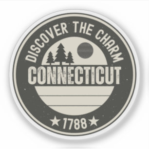 Sticker Explorez le Connecticut - Conceptions pour chaque 
