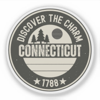 Sticker Explorez le Connecticut - Conceptions pour chaque