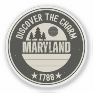 Sticker Explorez le Maryland - Conceptions pour chaque amo