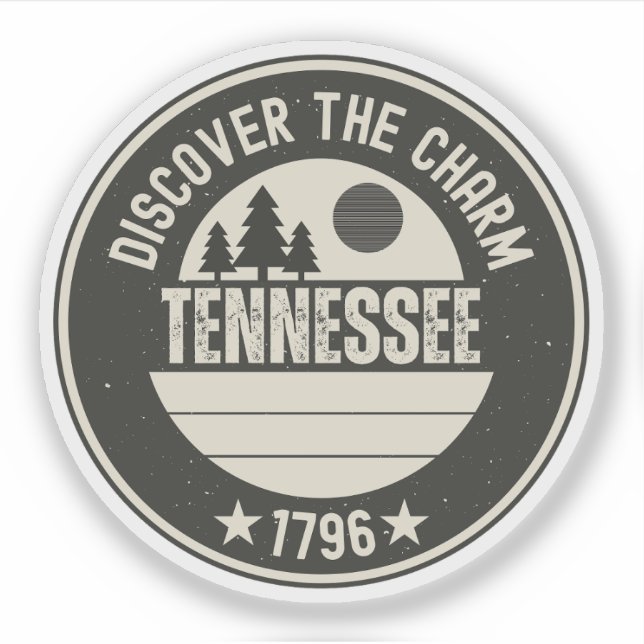 Sticker Explorez le Tennessee - Des créations pour tous le (Devant)