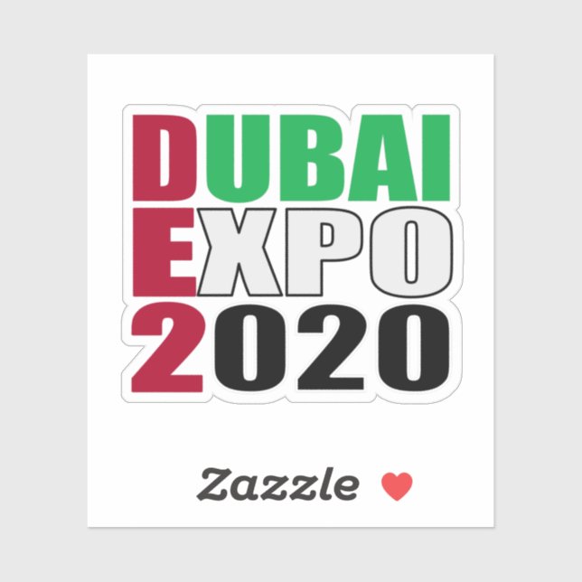 Sticker expo dubai 2020 (Feuille)